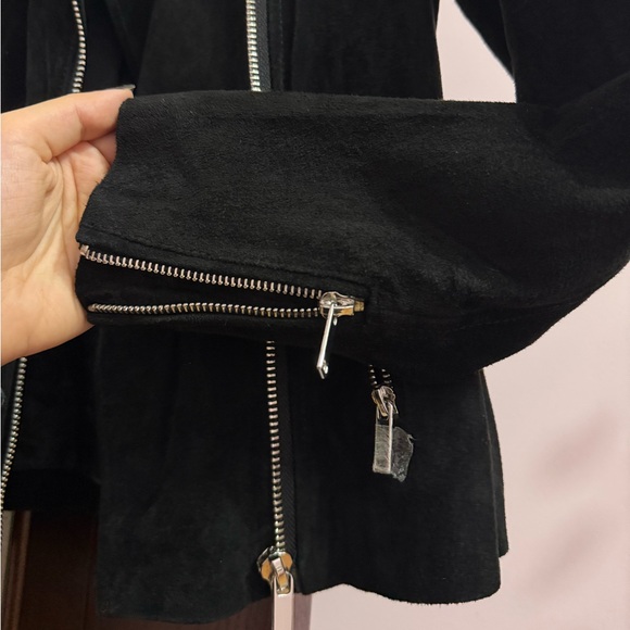 Bagatelle Black Leather Jacket - Picture 2 of 2